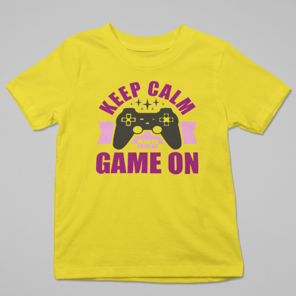 Marškinėliai "Keep calm and game on"