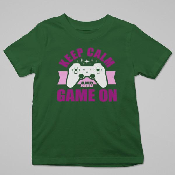 Marškinėliai "Keep calm and game on"