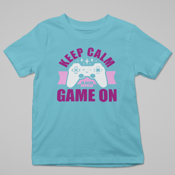 Marškinėliai "Keep calm and game on"
