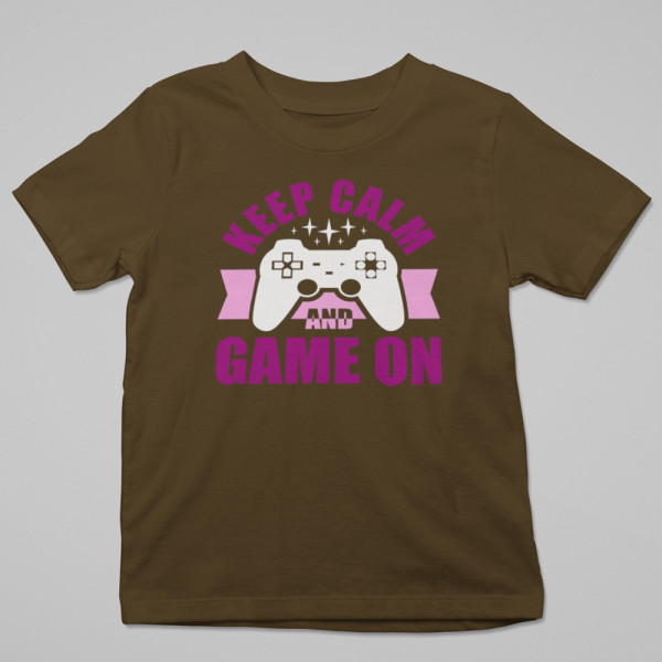 Marškinėliai "Keep calm and game on"