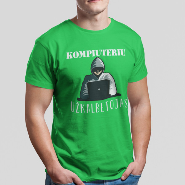 Marškinėliai "Kompiuterių užkalbėtojas"