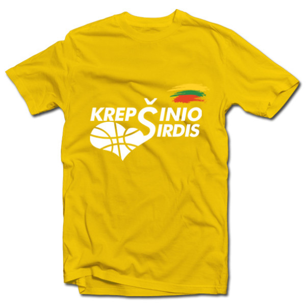 Marškinėliai "Krepšinio Širdis" Marškinėliai "Krepšinio Širdis"