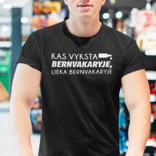 Marškinėliai "Lieka bernvakaryje"