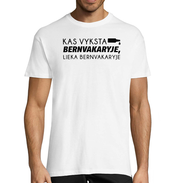 Marškinėliai "Lieka bernvakaryje"