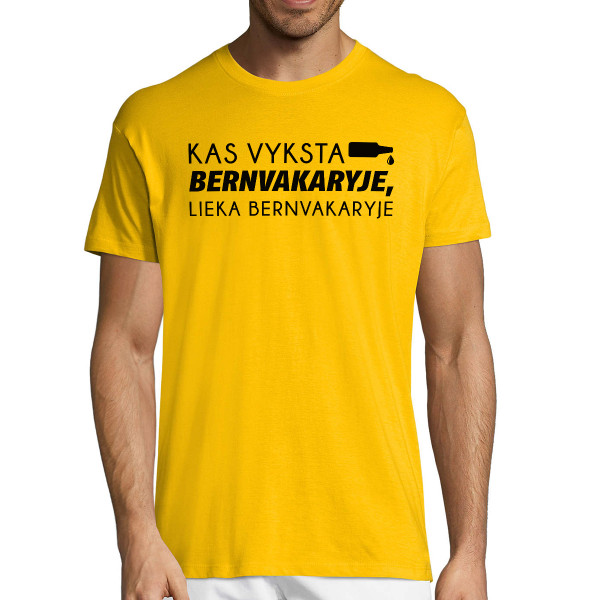 Marškinėliai "Lieka bernvakaryje"