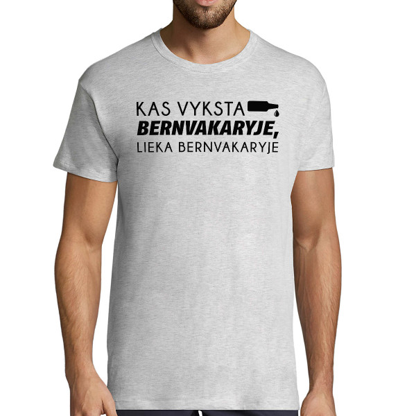 Marškinėliai "Lieka bernvakaryje"