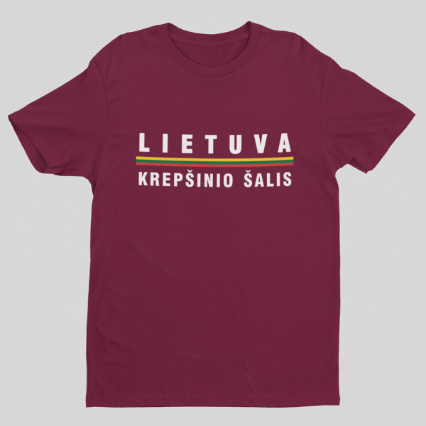 Marškinėliai "Lietuva - krepšinio šalis"