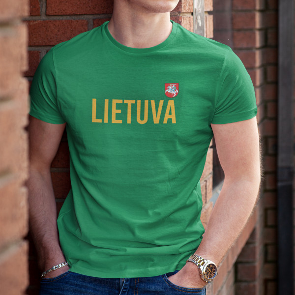 Marškinėliai "Lietuva su herbu"