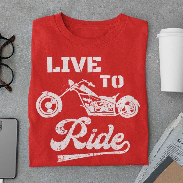 Marškinėliai "Live to ride"