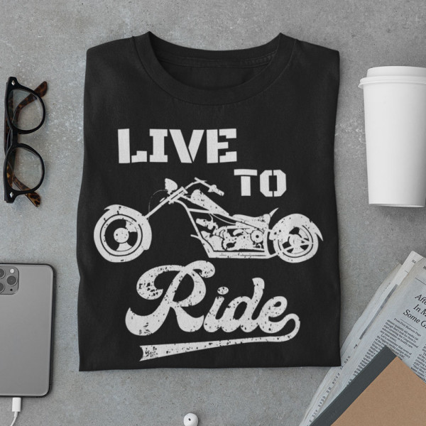 Marškinėliai "Live to ride"