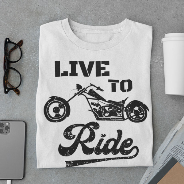 Marškinėliai "Live to ride"