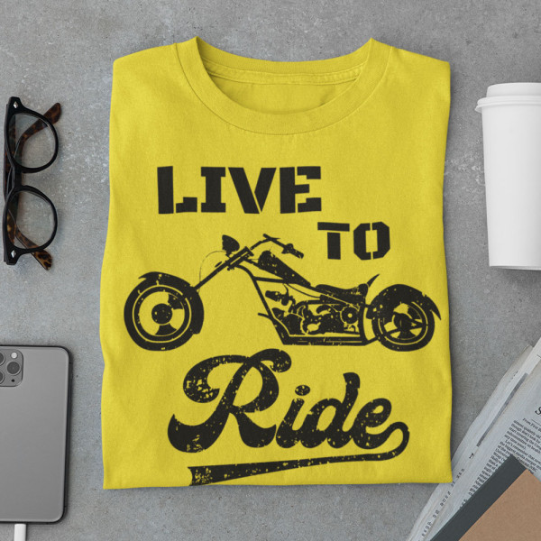 Marškinėliai "Live to ride"