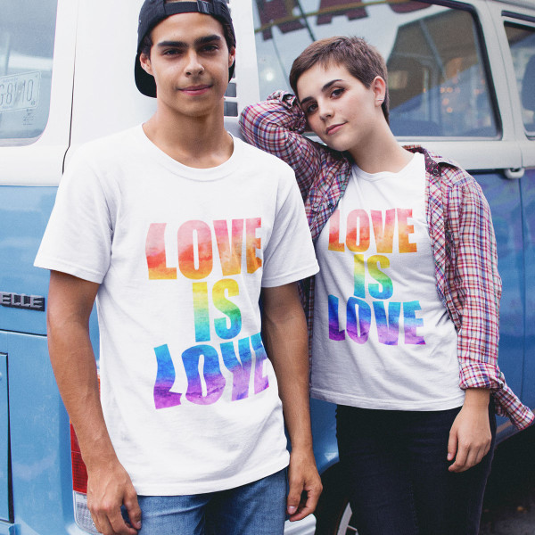 Marškinėliai "Love is love" Marškinėliai "Love is love"