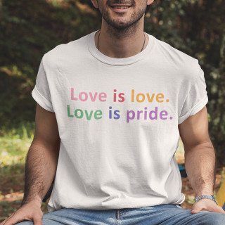 Marškinėliai "Love is pride"