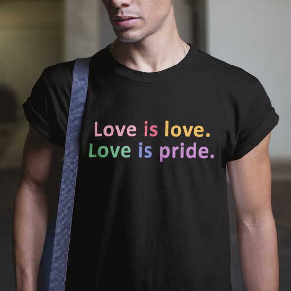 Marškinėliai "Love is pride" Marškinėliai "Love is pride"