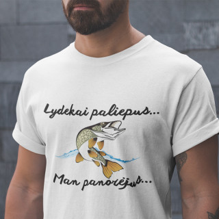Marškinėliai "Lydekai paliepus"