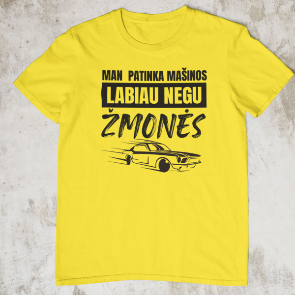 Marškinėliai "Man patinka mašinos"