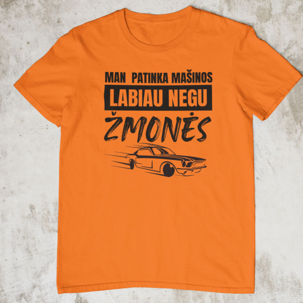 Marškinėliai "Man patinka mašinos"