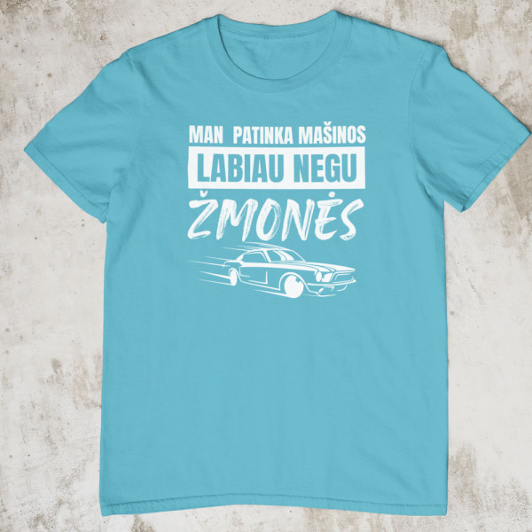 Marškinėliai "Man patinka mašinos"