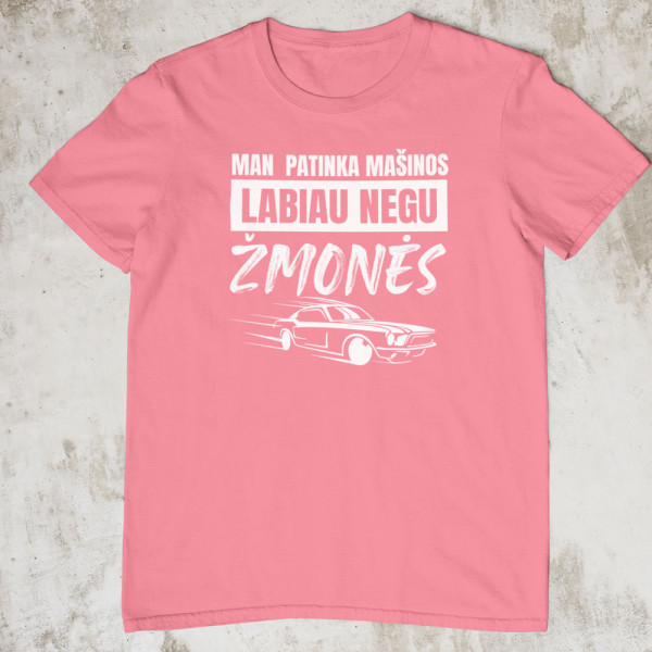 Marškinėliai "Man patinka mašinos"