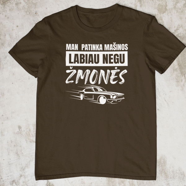 Marškinėliai "Man patinka mašinos"