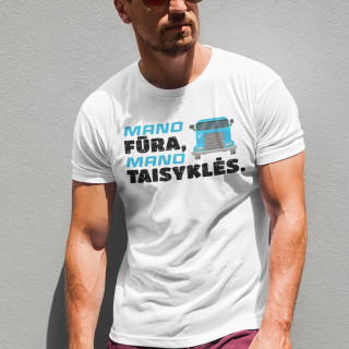 Marškinėliai "Mano fūra, mano taisyklės"