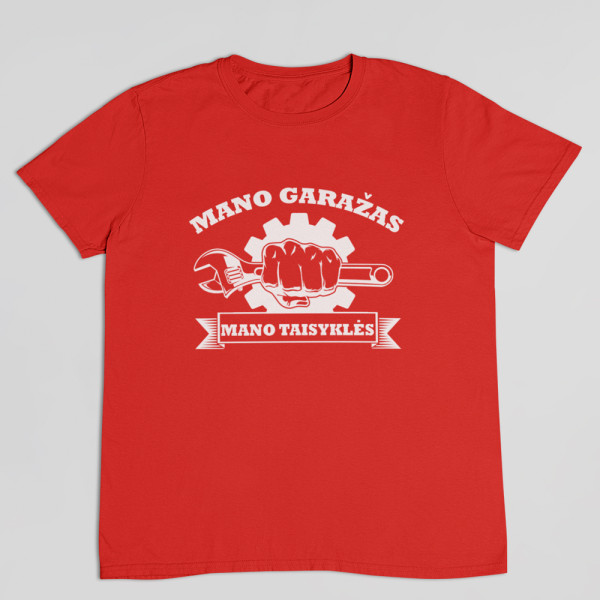 Marškinėliai "Mano garažo taisyklės"