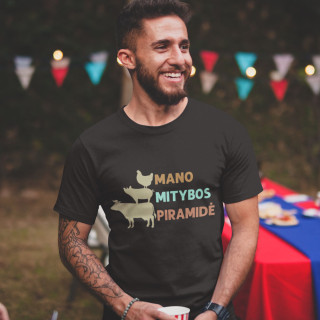 Marškinėliai "Mano mitybos piramidė"