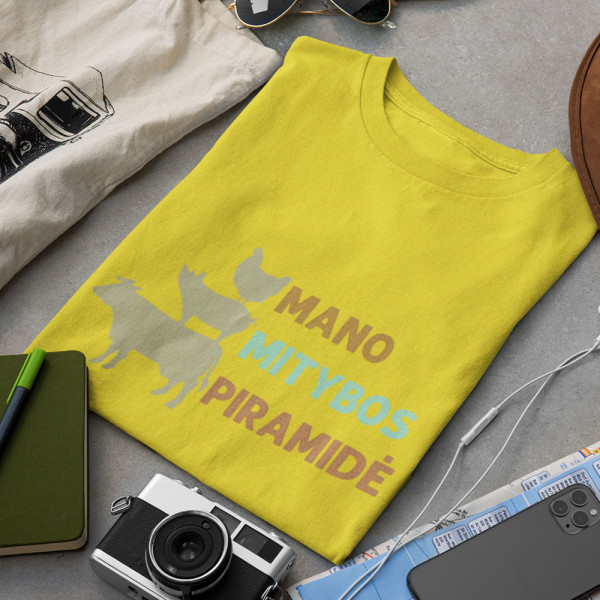 Marškinėliai "Mano mitybos piramidė" Marškinėliai "Mano mitybos piramidė"