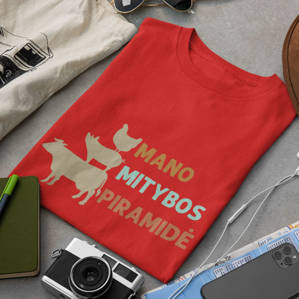 Marškinėliai "Mano mitybos piramidė" Marškinėliai "Mano mitybos piramidė"