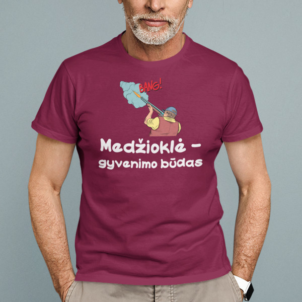 Marškinėliai "Medžioklė - gyvenimo būdas"