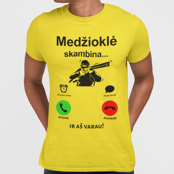 Marškinėliai "Medžioklė skambina" Marškinėliai "Medžioklė skambina"