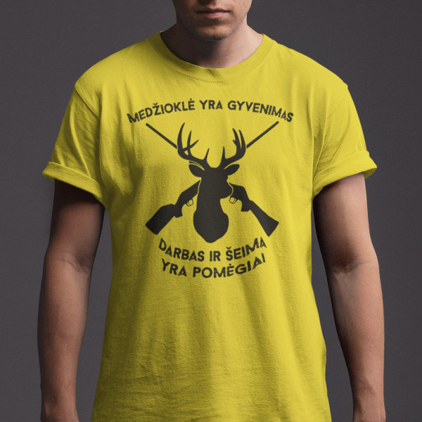 Marškinėliai "Medžioklė yra gyvenimas"
