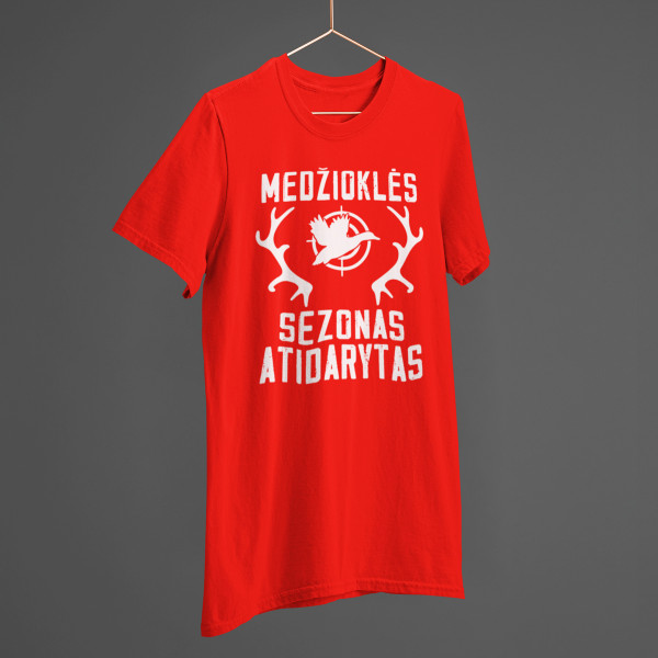 Marškinėliai "Medžioklės sezonas atidarytas"