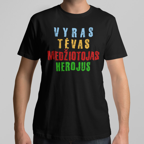Marškinėliai "Medžiotojas - herojus"