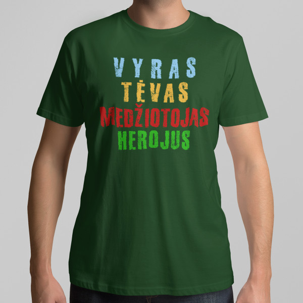 Marškinėliai "Medžiotojas - herojus"