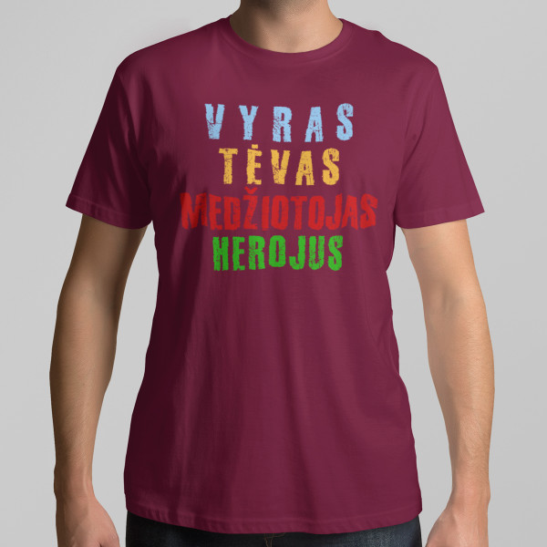 Marškinėliai "Medžiotojas - herojus"