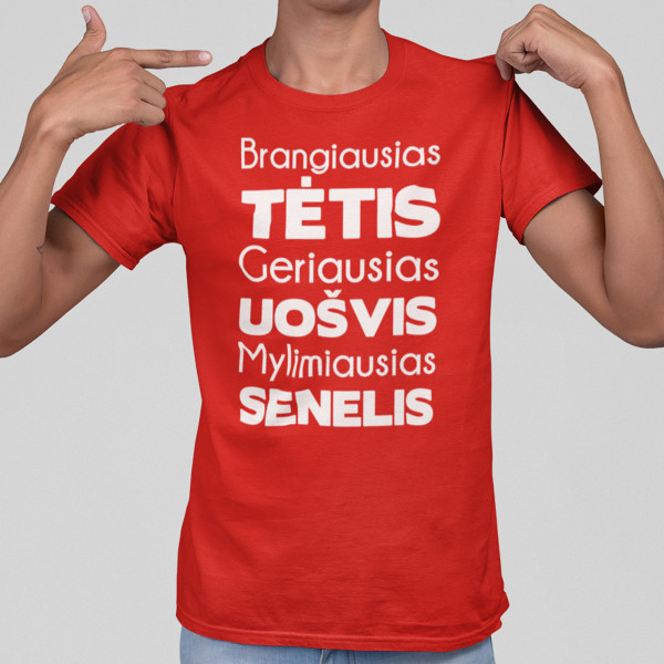 Marškinėliai "Mylimiausias senelis"