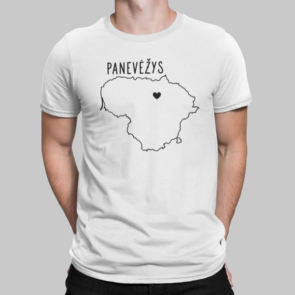 Marškinėliai "Panevėžys - širdis"