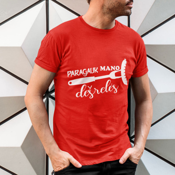 Marškinėliai "Paragauk mano dešrelės"