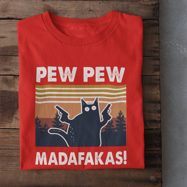 Marškinėliai "Pew Pew Madafakas"