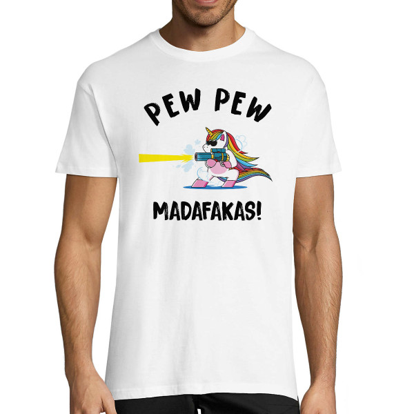 Marškinėliai "Pew Pew Vienaragis"
