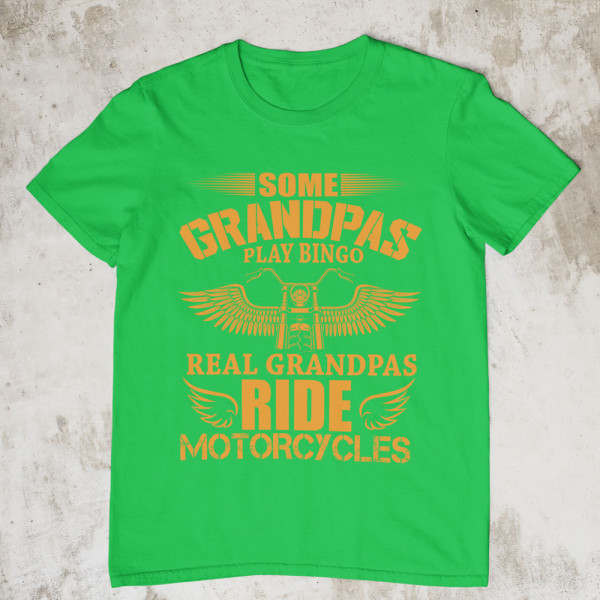 Marškinėliai "Real Grandpas ride motorcycles"
