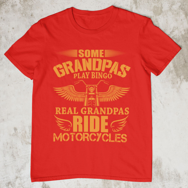 Marškinėliai "Real Grandpas ride motorcycles"