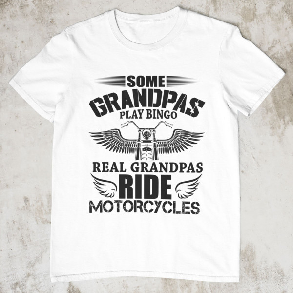 Marškinėliai "Real Grandpas ride motorcycles"