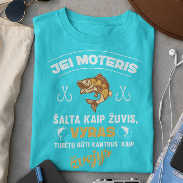 Marškinėliai "Šalta, kaip žuvis"