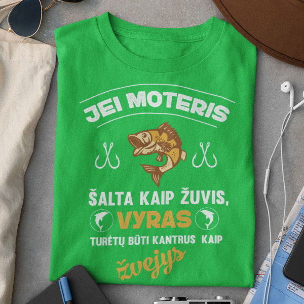 Marškinėliai "Šalta, kaip žuvis"