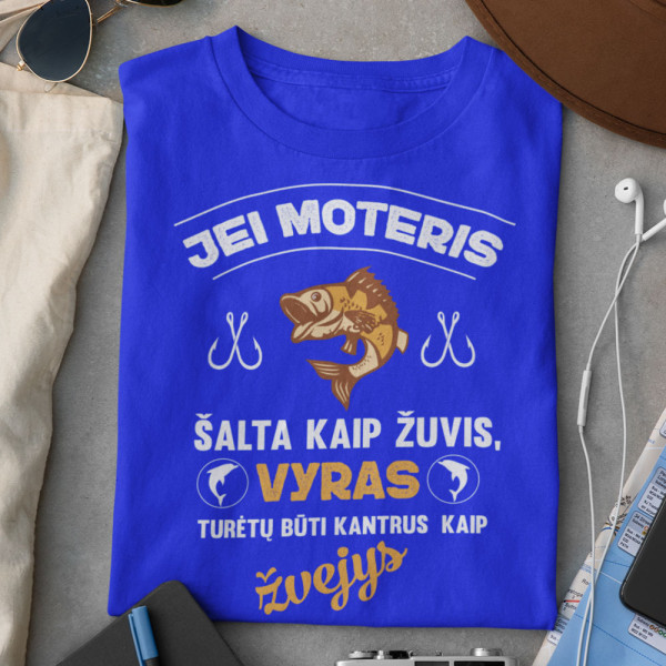 Marškinėliai "Šalta, kaip žuvis"