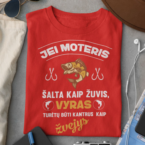 Marškinėliai "Šalta, kaip žuvis"