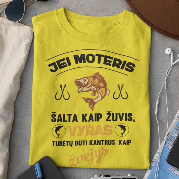 Marškinėliai "Šalta, kaip žuvis"